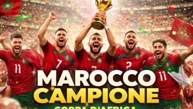 Marocco festeggia la vittoria della Coppa d'Africa